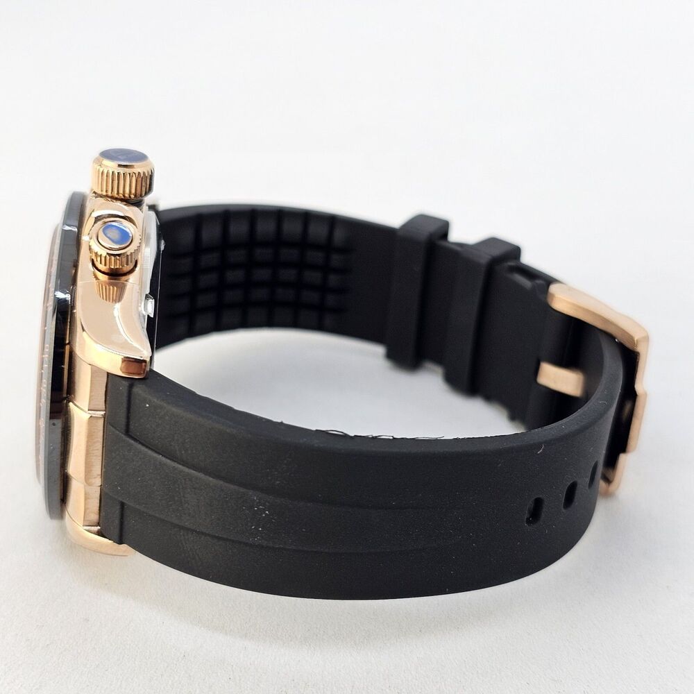 Pagani Design‎ Watch Men's 40MM Gold Dial Black Plastic Red Orange Canvas Bands - Picture 9 of 16